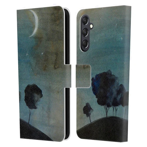 Head Case Designs Officially Licensed Mai Autumn Goodnight Space and Sky Leather Book Wallet Case Cover Compatible with Samsung Galaxy A24 4G / Galaxy M34 5G