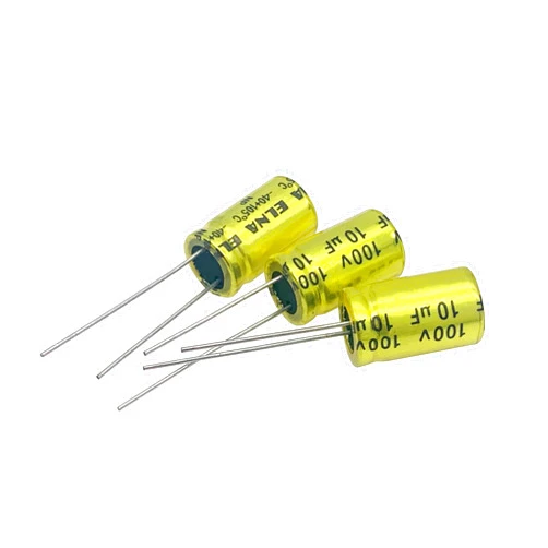 Cermant 10Pcs 10uf 100V Non-Polarized Electrolytic Capacitor 10x17mm(0.39x0.67in) NP Capacitor for Audio Tweeter Frequency Divider Capacitor
