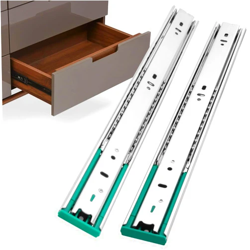 Homdiy 10 Pairs 22 Inch Soft Close Drawer Slides Side Mount Dresser Cabinet Rails Heavy Duty Drawer Slides Metal Ball Bearing and Full Extension Kitchen Cabinet Drawer Runners 100 LB Capacity