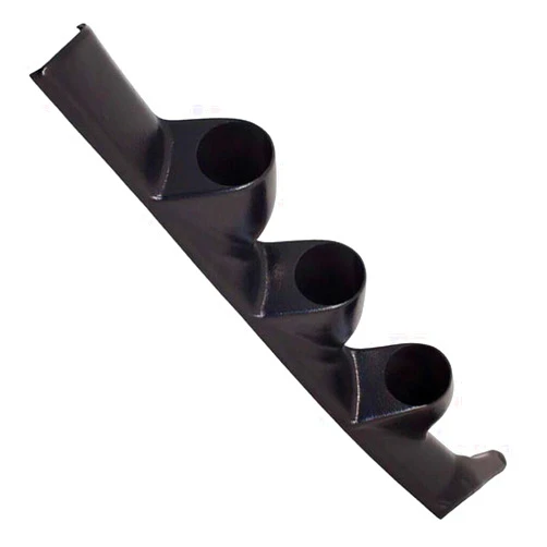 CaoCen Black Triple Gauge 52mm Pillar Del Sol ABS Plastic GS351