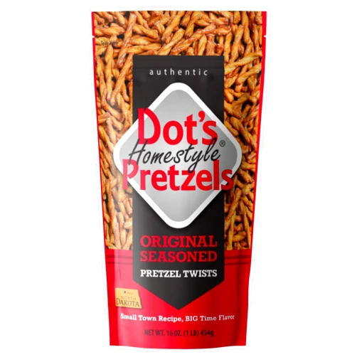 Dot's Homestyle Pretzels Dot's Pretzels Original Seasoned Pretzel Twists, Healthy Kids Snacks, 16oz Grocery Sized Bag