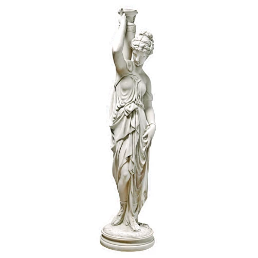 Design Toscano Dione the Divine Greek Water Woman Indoor/Outdoor Garden Statue, Grande, 38 inches tall, Cast Stone Resin, Antique Stone Finish