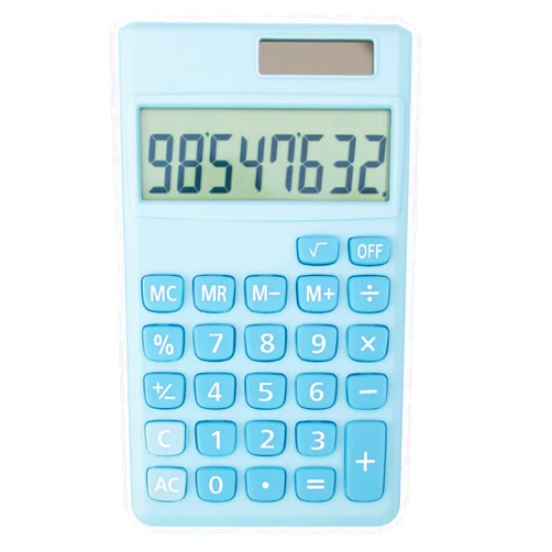 YAMHOHO Basic Standard Calculators Small Digital Desktop Calculator with 8-Digit LCD Display, Battery Solar Power Smart Calculator Children's School Adult Office Family Standard Functions (8 bit Blue)