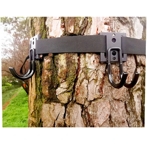 Auscamotek Treestand Strap Hangers with Metal Hooks for Tree Stand Platform Sadle Hunting Gears