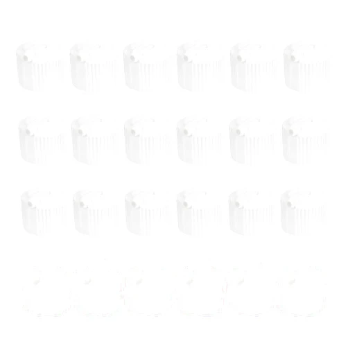 PATIKIL 24 Pcs 28/410 Flip Bottle Top Dispensing Caps, Plastic Squeeze Bottles Dispensing Cap Spout Flip Replacement Top for Shampoo Moisturizer, White