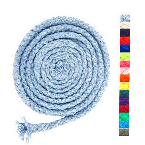Alice Catherine 5mm * 295ft Macrame Cord Natural Cotton Rope 8 Strand Braided Cotton String for Craft Knitting Thread for Wall Hanging and DIY Crafts(SK)