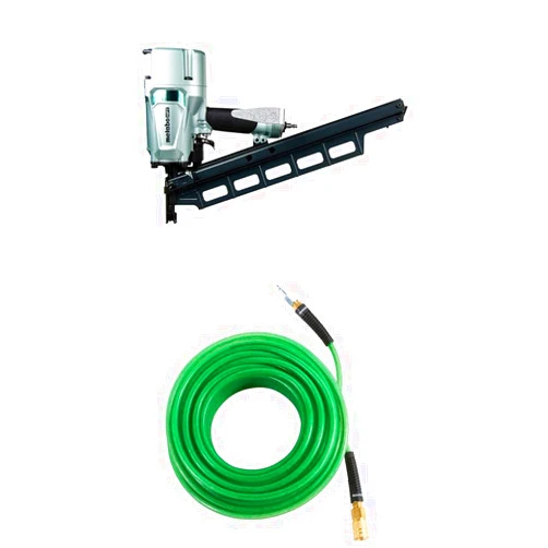 Metabo HPT NR83A5(S) Framing Nailer w/ 100' Air Hose (115156M)
