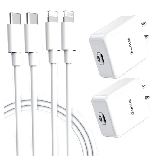 Quntis iPhone Super Fast Charger [Apple MFi Certified], Quntis 2Pack 20W iPhone High Speed Type C Rapid Charger Plug with 6FT C to Lightning Cable for iPhone 14 13 12 11 XS Pro Max XR iPad Pro AirPods, White