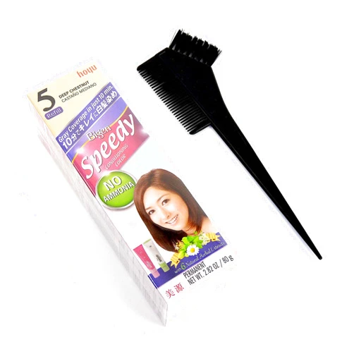ZOOMIN, CA BIGEN SPEEDY HAIR DYE COLORS #5 Deep Chestnut