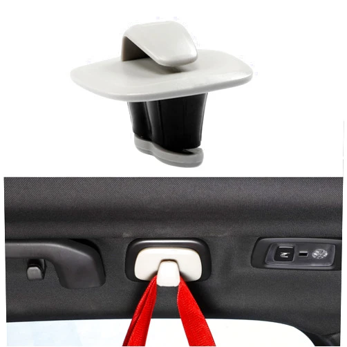 TAIKOO Coat Hook Compatible Volvo XC90 XC60 XC40 S90 S60 V90 V60 Assesoriess,Can Hang Handbags, Shopping Bags, Clothes, Wallets, School Bags, Umbrellas, Baby Items, Etc. (Gray 2 pcs)