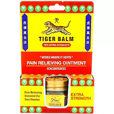 Tiger Balm Red Extra Strength Ointment, 18 Gram - 6 per case.