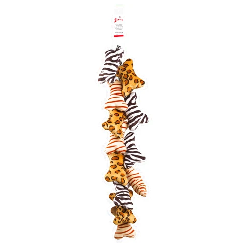 Zanies Mini Wild Style Bone Dog Toys, 12-Piece Clip Strips