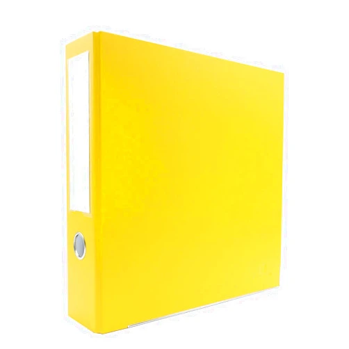 Bindertek 3-Ring 3-Inch Premium Linen Textured Binder, Yellow (3EFN-YE)