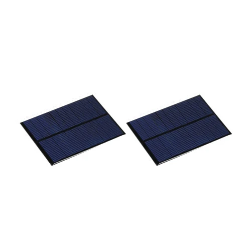 MECCANIXITY Mini Solar Panel Cell 5.5V 200mA 0.8W 110mm x 80mm for DIY Electric Power Project Pack of 2