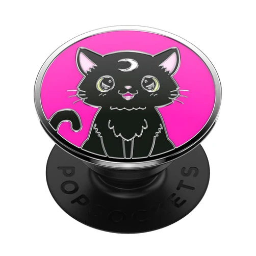 POPSOCKETS Phone Grip with Expanding Kickstand - Enamel Black Cat Magic