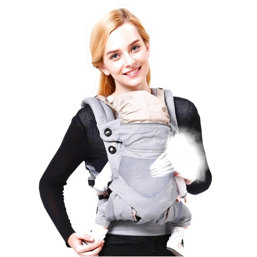 YCJOBOXO Baby Sling, Four Seasons Multi-Functional Breathable, Baby Cuddle, Net Weight 0.88lb, Applicable Waist 22-47in (Breathable: Space Grey)