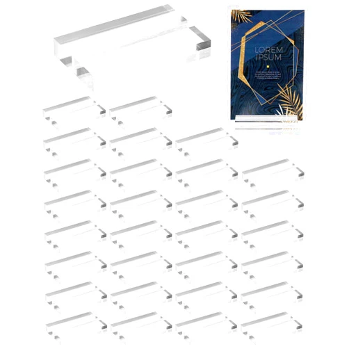 QWORK Acrylic Sign Holders, 30 Pack 3