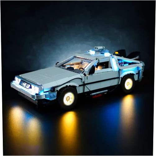 T-Club LED Light Kit for（Back to The Future, Lighting Kit Compatible with Lego 10300 ( Only Led Light, Building Block Model not Included) (Standard Version)