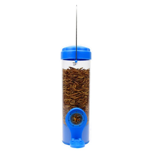 Perky-Pet 388F Dried Mealworm Bird Feeder with Flexports