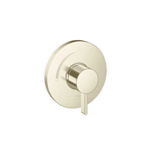 hansgrohe Ecostat S Modern Minimalist Easy Control 1-Handle Pressure Balance Shower Valve Trim in Brushed Nickel, 15739821