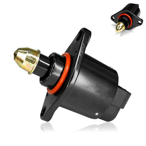 QQWD IAC Idle Air Control Valve Fuel Injection Air Control Valve Sensor, Throttle Response Controller Replace Parts OEM #90380 10526 Compatible with King Kong Idle Stepper Motor (Black)