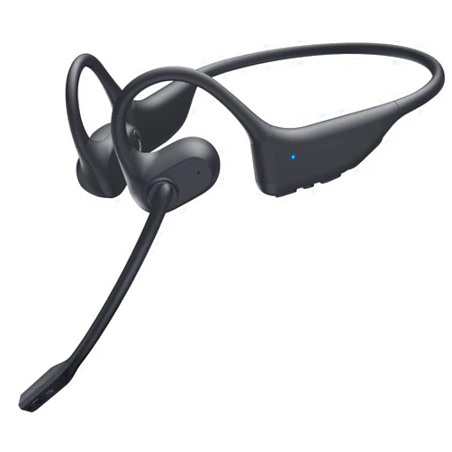 Gixxted Open Ear Headphones with Mic, Bluetooth Headset with Microphone, Dual Connect Bluetooth 5.3 Headset with AI Noise Cancelling Mic & Mute Function, Wireless Headset for Work, Sports, Drive