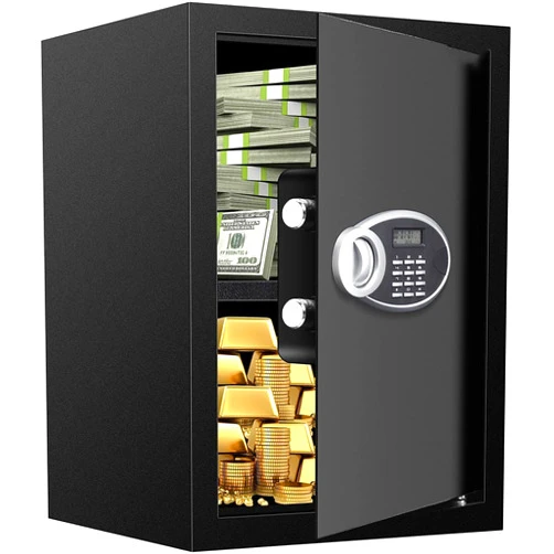 VIDXCVIT 2.8 Cubic Feet Home Safe Fireproof Waterproof, Digital Home Security Safe Box with Programmable Keypad and Spare Keys, Document Safe for Money Firearms Medicine Valuables