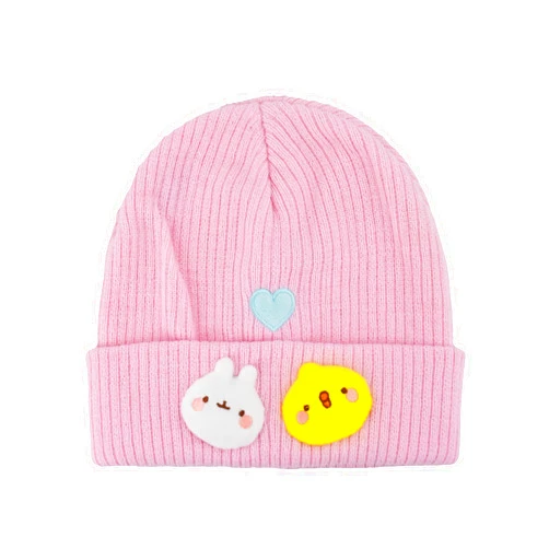 Concept One Molang Beanie Hat, Winter Knit Cap with Cuff