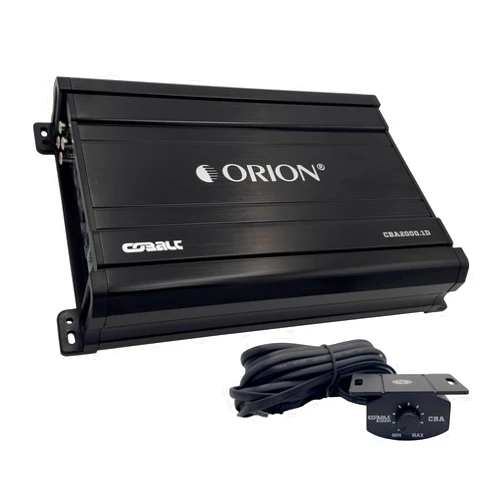 Orion Cobalt CBA2000.1D Monoblock 1-Channel Class D Amplifier for Car Subwoofer, 2000W Max, 1-Ohm Stable, Adjustable Low Pass & Subsonic Filter with Bass Boost, MOSFET Power Supply, Bass Knob Included