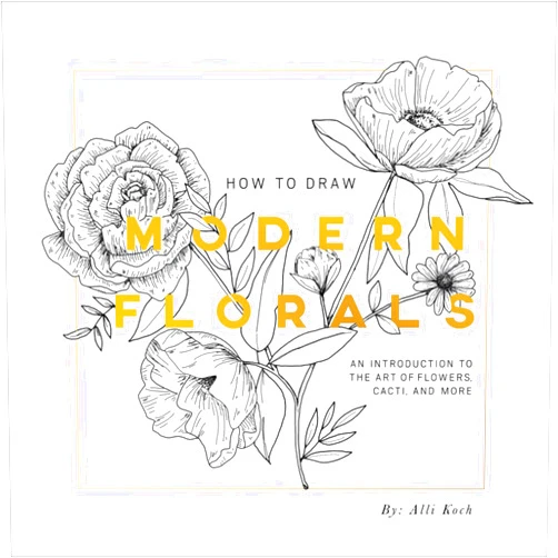 By Alli Koch (Illustrator), Paige Tate & Co. (Producer) How To Draw Modern Florals: An Introduction To The Art of Flowers, Cacti, and More