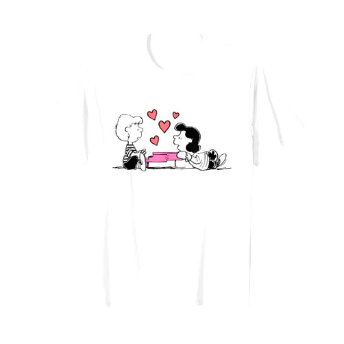 Peanuts - Lucy and Schroeder Heart T-Shirt
