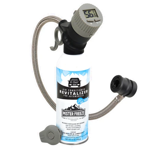 IGukely ‎Mr. Freeze AC Refrigerant R134a Refrigerant Recharge Kit, Auto Air Conditioning Refrigerant Hose With Wireless Digital Temperature Sensor, Self-Sealing Freon Leak Stop Kit 14 Oz (1)