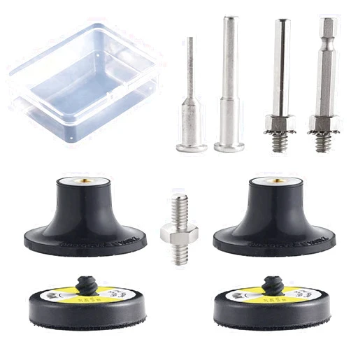 NYNM 9 Pack 2 Inch Versatile Die Grinder Attachment Kit Roll Lock Pad Holders, with 1/8