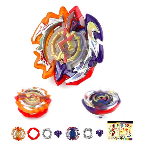 MYTHICAL GYRO Bey Battling Top Booster B-126 CHO-Z Muso Sun and Moon Double God Duo Eclipse Spinning Gaming Tops Gyro Starter without Battle Launcher & Bay Launcher Grip (B-126)