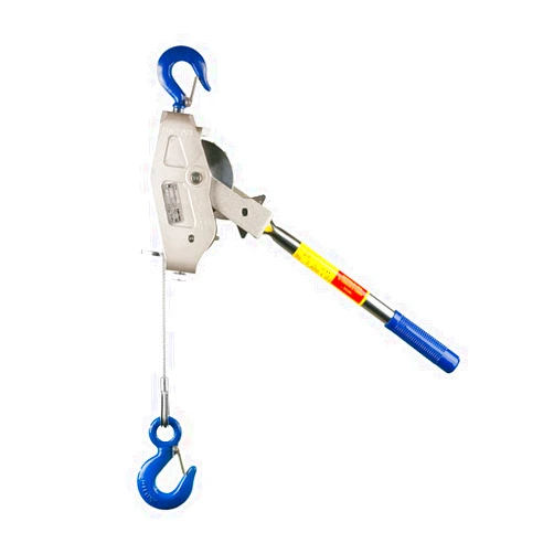 LUGALL Lug-All 1000-25 Lightweight Cable Come Along Ratchet Winch Hoist with Single Line Lift Capabilities and 1/2 Ton Capacity