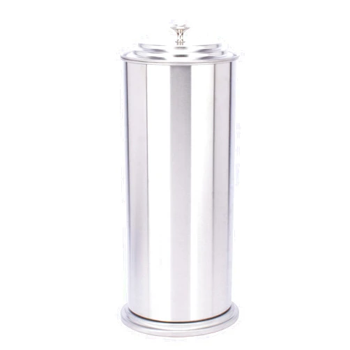 JS Jackson Supplies Free Standing Extra Large Toilet Paper Holder - Stainless Steel