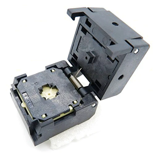 ALLSOCKET QFN28(4x4)-0.4 Burn in Socket QFN28 MLF28 WLCSP28 Package Testing Adapter, 0.4mm Pitch IC Size 4x4mm NP506-028-046-SC-G QFN IC MCU Programming Socket Burn-in(Clamshell, 0.4mm)