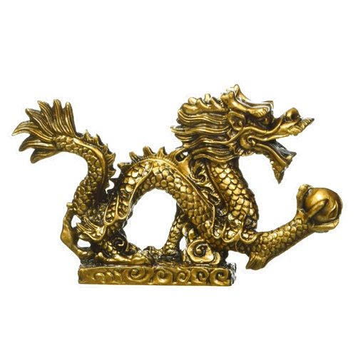 Qiaoya Feng Shui Dragon Luck & Success/feng Shui Resin Dragon Statue Sculpture