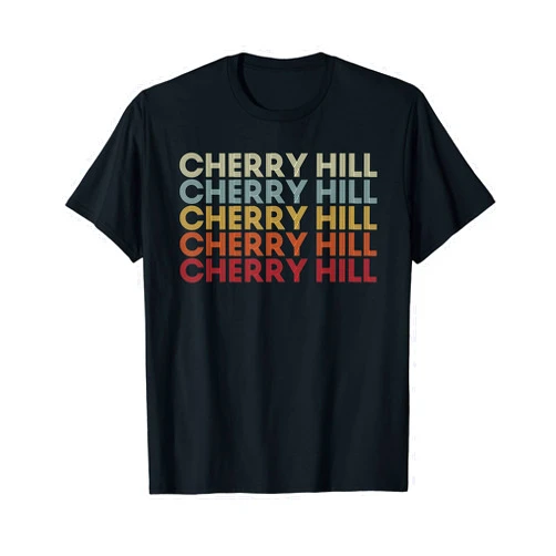 Cherry Hill Virginia Cherry Hill VA Retro Vintage Text T-Shirt