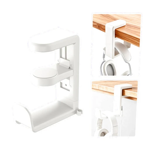 STEARBOR Headphone Hook，Headphone Stand，PC Gaming Headset Holder for Desk，Headset Hook，Desk Headphone Hanger，Desk Hook with 360-Degree Adjustable Rotation