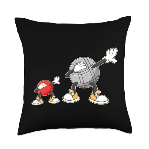Boule Petanque Dabbing Boulekugel Set Boulezubehör Dabbing Boules for Bouler Boulen Boulesport Boules Throw Pillow