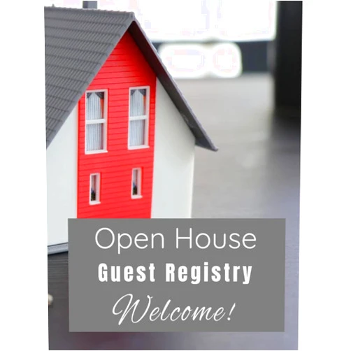 Lesley C Greene Open House Guest Registry: Open House Sign In for Guests /Visitors