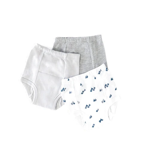 Laas Organic Cotton Potty Training Pants/Underwear, GOTS Certified, Boys, Girls, Unisex, Toddler, Pack of 3