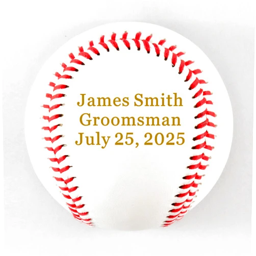 EDSG Personalized Baseball Custom Baseball Accessories | Best Man Ring Bearer Groomsman Gifts for Dad Coach Teammates on Birthday Wedding Fathers Day Graduation Retirement Christmas