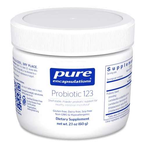 Pure Encapsulations Probiotic 123 | Children's Probiotic Support for Healthy Intestinal Microflora* | 2.1 Ounces