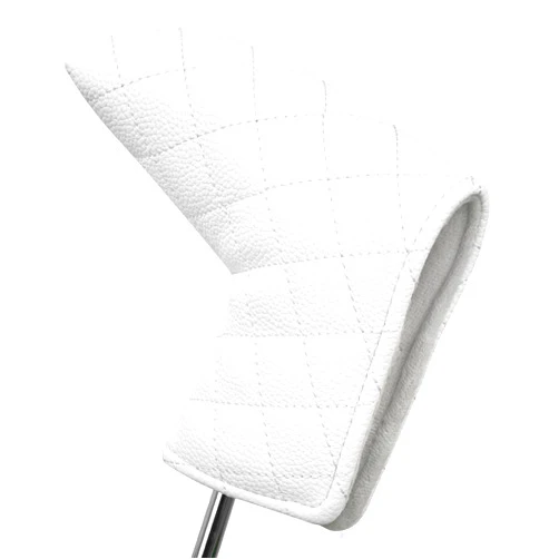 Big Teeth Golf Putter Cover Diamond Shape Lychee Pattern Magnetic Mallet Putter Cover for Scotty Cameron Taylormade Odyssey Pure White and Black for The Tastefully Discreet
