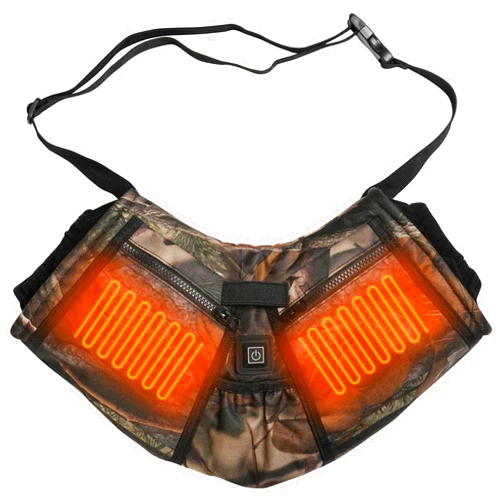 Minventiss Heated Hand Muff, Electric Heating Hand Warmer Pouch，Front and Back Pockets, Perfect for Winter Outdoor Hunting Hiking Camping Sport Golf Football Photography(Batteries no Including)