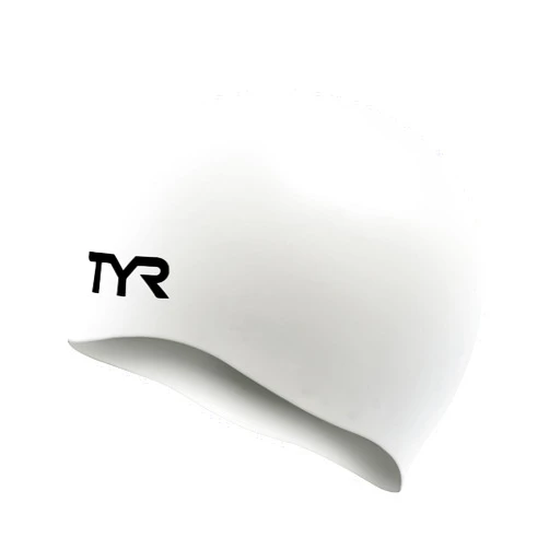 TYR Adult Wrinkle Free Silicone Swim Cap for Drag Reduction and Hair Protection