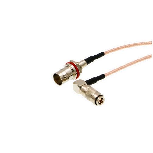 Uonecn HD SDI DIN 1.0/2.3 Right Angle to BNC Female RG179 Cable for Blackmagic HyperDeck Shuttle 75ohm 12''