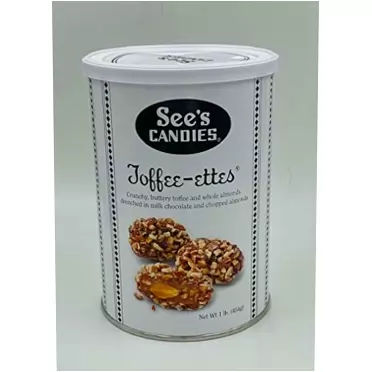 See's Candy Toffee-ettes 1lb Jar